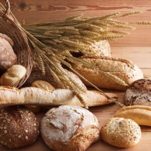 Mix de pães rústicos, chipati e focaccia