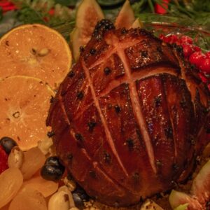 Tender ao chutney de pêssego